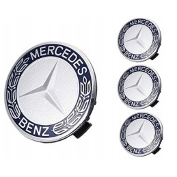 Emblémy Mercedes 75 mm sada...