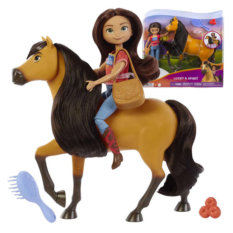 Mattel Bábka + kôň Mustang Freedom Spirit Bábka na koni ZA4924