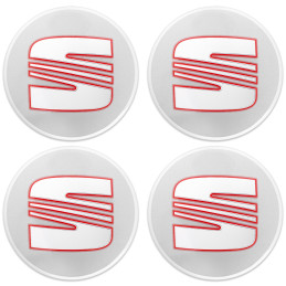Koncovky SEAT 55 mm strieborné