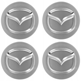 Krytky MAZDA 56 mm strieborné