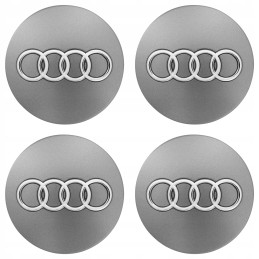 Krytky AUDI 60 mm sivé