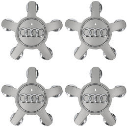 Krytky AUDI 135 mm strieborné