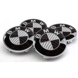 Krytky BMW 68 mm Carbon 4 kusy