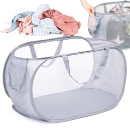 Sieťový kôš na bielizeň Grey