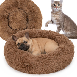 Hnedé pohodlné plyšové dúpä...