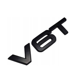 Odznak Audi V6T matný čierny